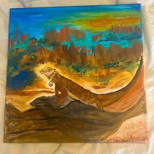 Bearded Dragon Basking